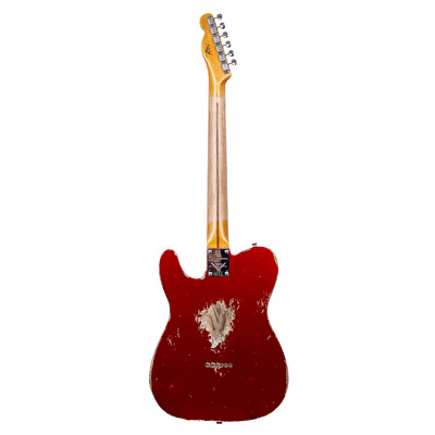 Fender Custom Shop 50s Thinline Telecaster Heavy Relic Aged Candy Apple Red Elektro Gitar